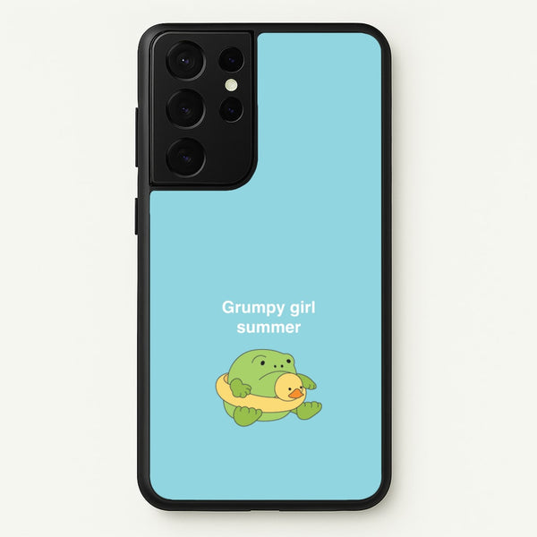 Grumpy Girl Summer - Plushy  - Plushy Phone Case for Galaxy S21 Ultra