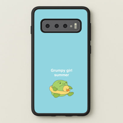 Grumpy Girl Summer - Plushy  - Plushy Phone Case for Galaxy S10