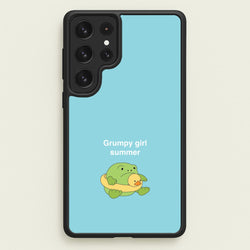 Grumpy Girl Summer - Plushy  - Plushy Phone Case for Galaxy S22 Ultra