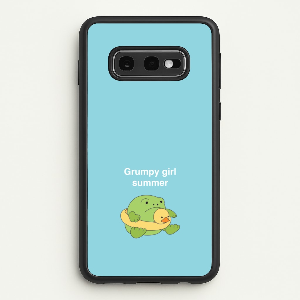 Grumpy Girl Summer - Plushy  - Plushy Phone Case for Galaxy S10e