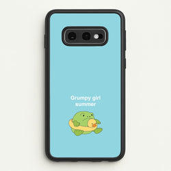 Grumpy Girl Summer - Plushy  - Plushy Phone Case for Galaxy S10e