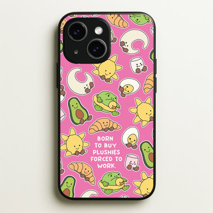 Born To Buy Plushy  - Plushy Phone Case for iPhone 14