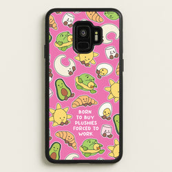 Born To Buy Plushy  - Plushy Phone Case for Galaxy S9
