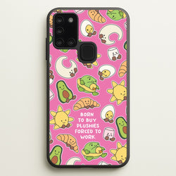 Born To Buy Plushy  - Plushy Phone Case for Galaxy A21s