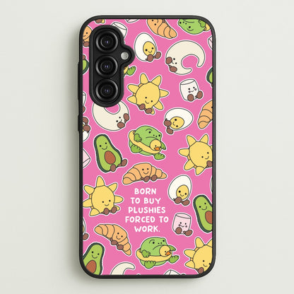 Born To Buy Plushy  - Plushy Phone Case for Galaxy A14