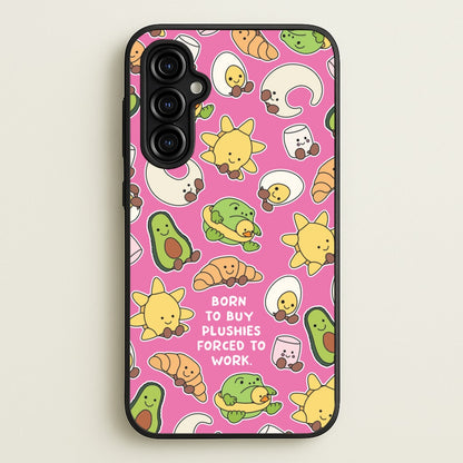 Born To Buy Plushy  - Plushy Phone Case for Galaxy A54