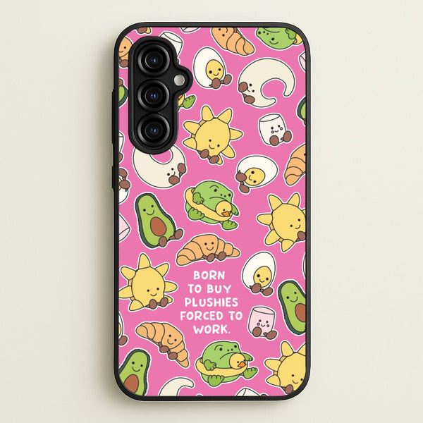 Born To Buy Plushy  - Plushy Phone Case for Galaxy A54