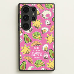 Born To Buy Plushy  - Plushy Phone Case for Galaxy S25 Ultra