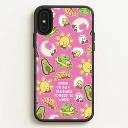 Born To Buy Plushy  - Plushy Phone Case for iPhone XS Max