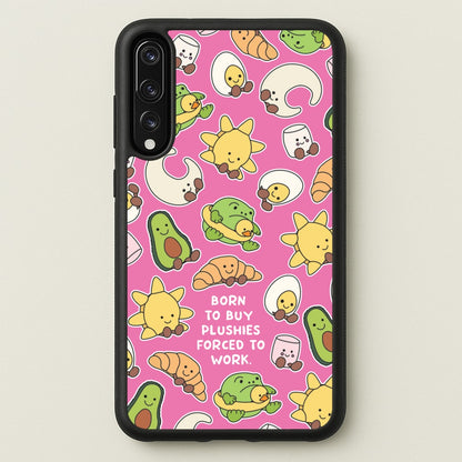 Born To Buy Plushy  - Plushy Phone Case for Huawei P20 Pro