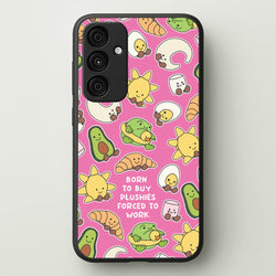 Born To Buy Plushy  - Plushy Phone Case for Galaxy A55