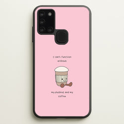 Coffee - Plushy  - Plushy Phone Case for Galaxy A21s