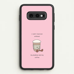 Coffee - Plushy  - Plushy Phone Case for Galaxy S10e