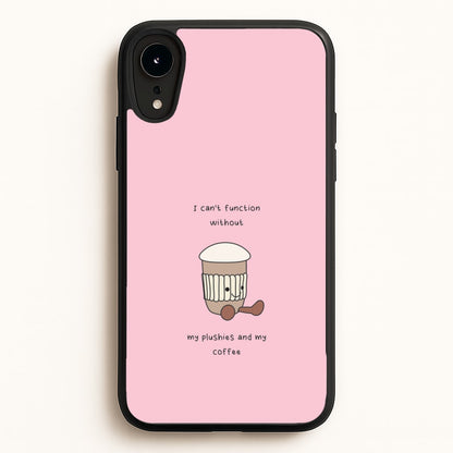 Coffee - Plushy  - Plushy Phone Case for iPhone XR