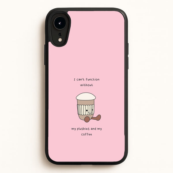 Coffee - Plushy  - Plushy Phone Case for iPhone XR