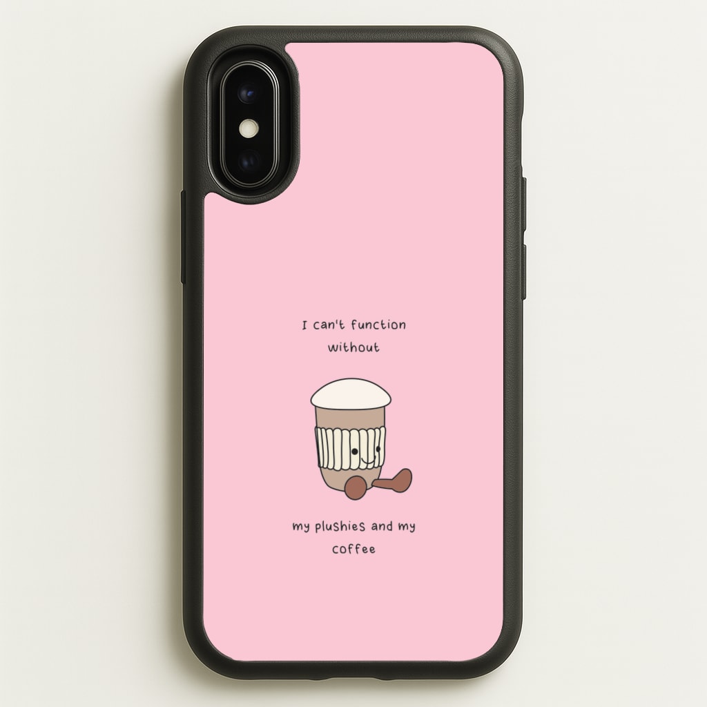 Coffee - Plushy  - Plushy Phone Case for iPhone X / XS