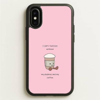 Coffee - Plushy  - Plushy Phone Case for iPhone X / XS