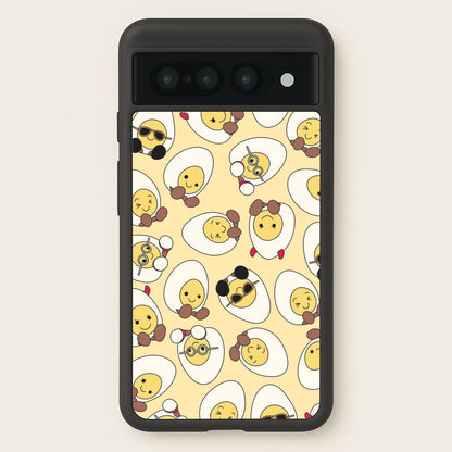 Egg Pattern - Plushy  - Plushy Phone Case for Google Pixel 7 Pro