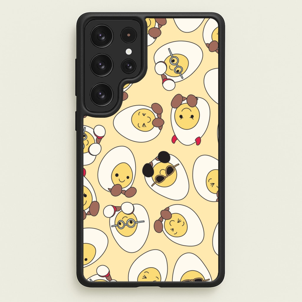 Egg Pattern - Plushy  - Plushy Phone Case for Galaxy S23 Ultra