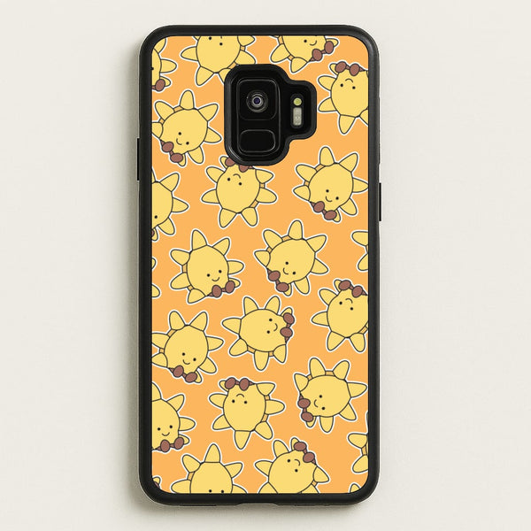 Sun Pattern - Plushy  - Plushy Phone Case for Galaxy S9