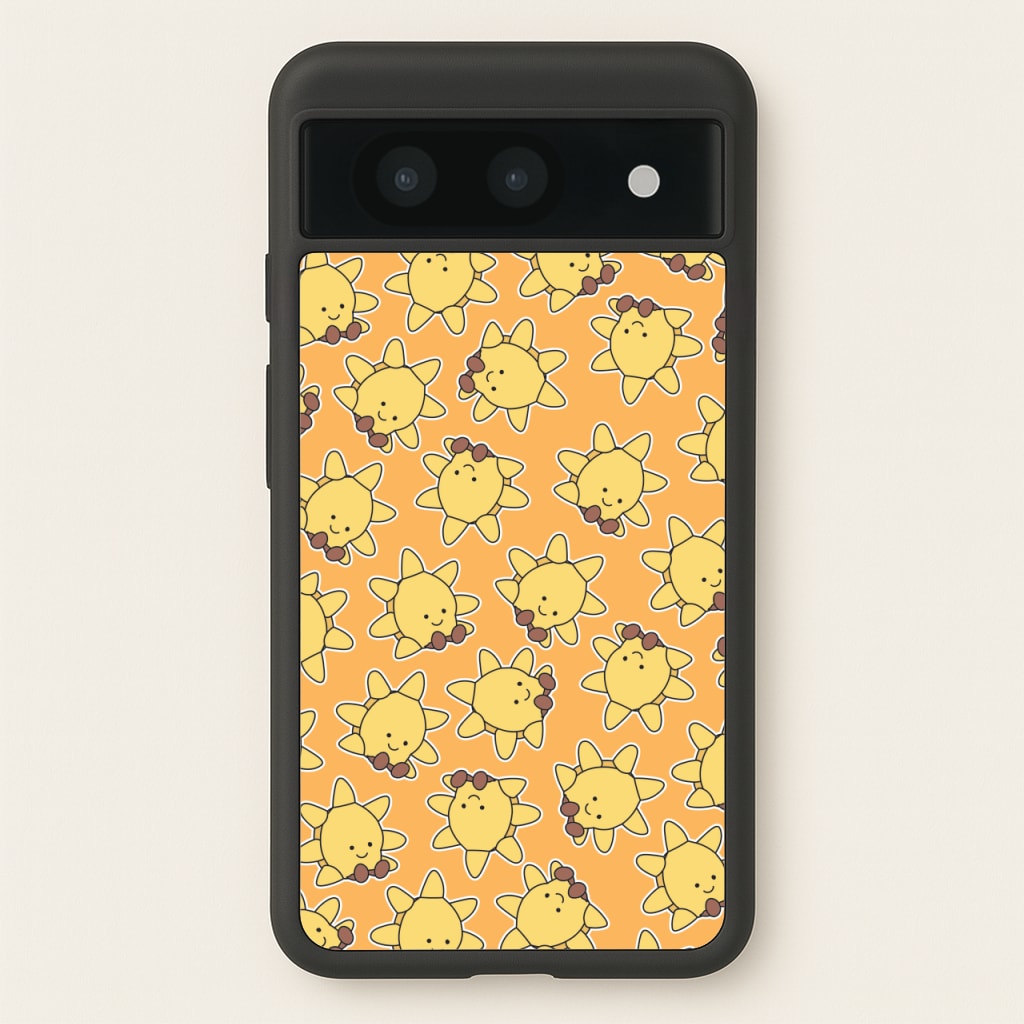 Sun Pattern - Plushy  - Plushy Phone Case for Google Pixel 8a