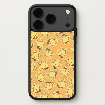 Sun Pattern - Plushy Phone Case for iPhone 17 Pro