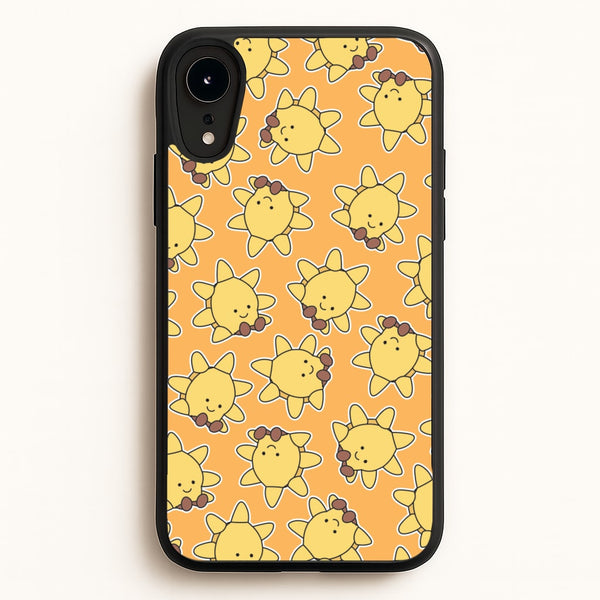 Sun Pattern - Plushy  - Plushy Phone Case for iPhone XR