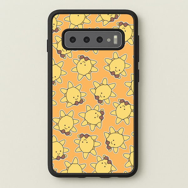 Sun Pattern - Plushy  - Plushy Phone Case for Galaxy S10