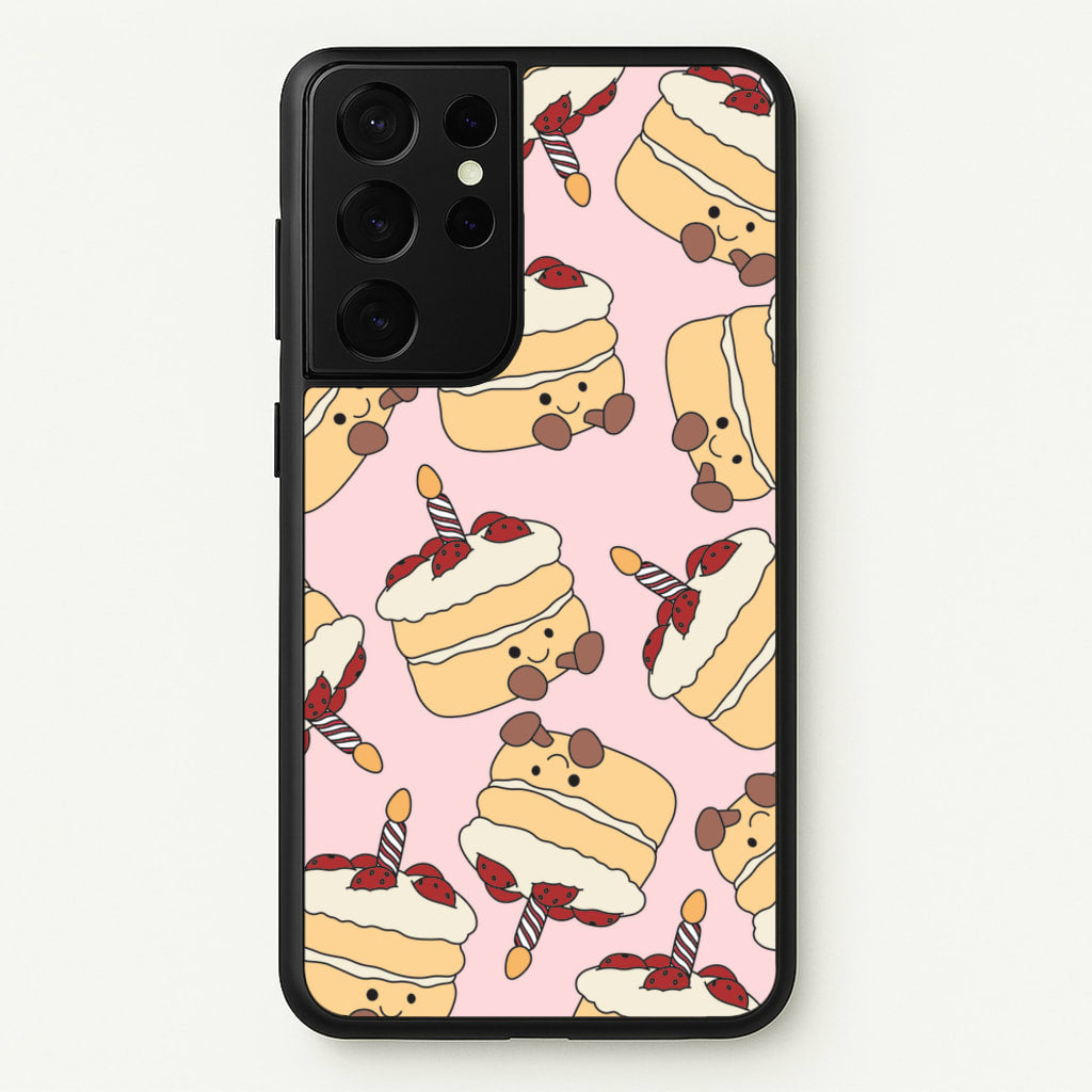 Cake Pattern - Plushy  - Plushy Phone Case for Galaxy S21 Ultra
