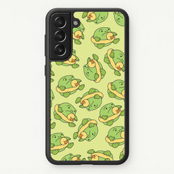 Frog Pattern - Plushy  - Plushy Phone Case for Galaxy S21FE