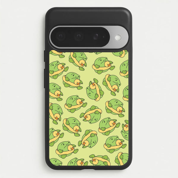 Frog Pattern - Plushy Phone Case for Google Pixel 10 Pro XL