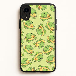Frog Pattern - Plushy  - Plushy Phone Case for iPhone XR