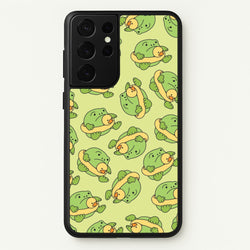 Frog Pattern - Plushy  - Plushy Phone Case for Galaxy S21 Ultra