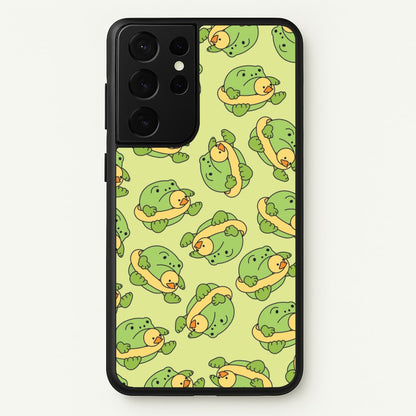 Frog Pattern - Plushy  - Plushy Phone Case for Galaxy S21 Ultra
