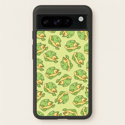 Frog Pattern - Plushy  - Plushy Phone Case for Google Pixel 8 Pro