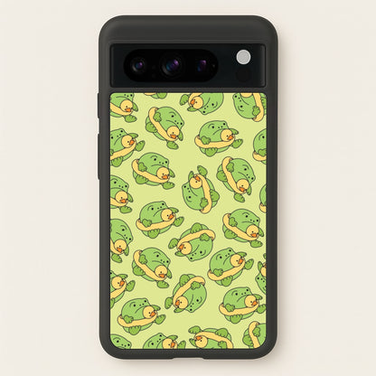 Frog Pattern - Plushy  - Plushy Phone Case for Google Pixel 8 Pro