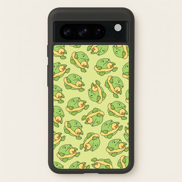 Frog Pattern - Plushy  - Plushy Phone Case for Google Pixel 8 Pro