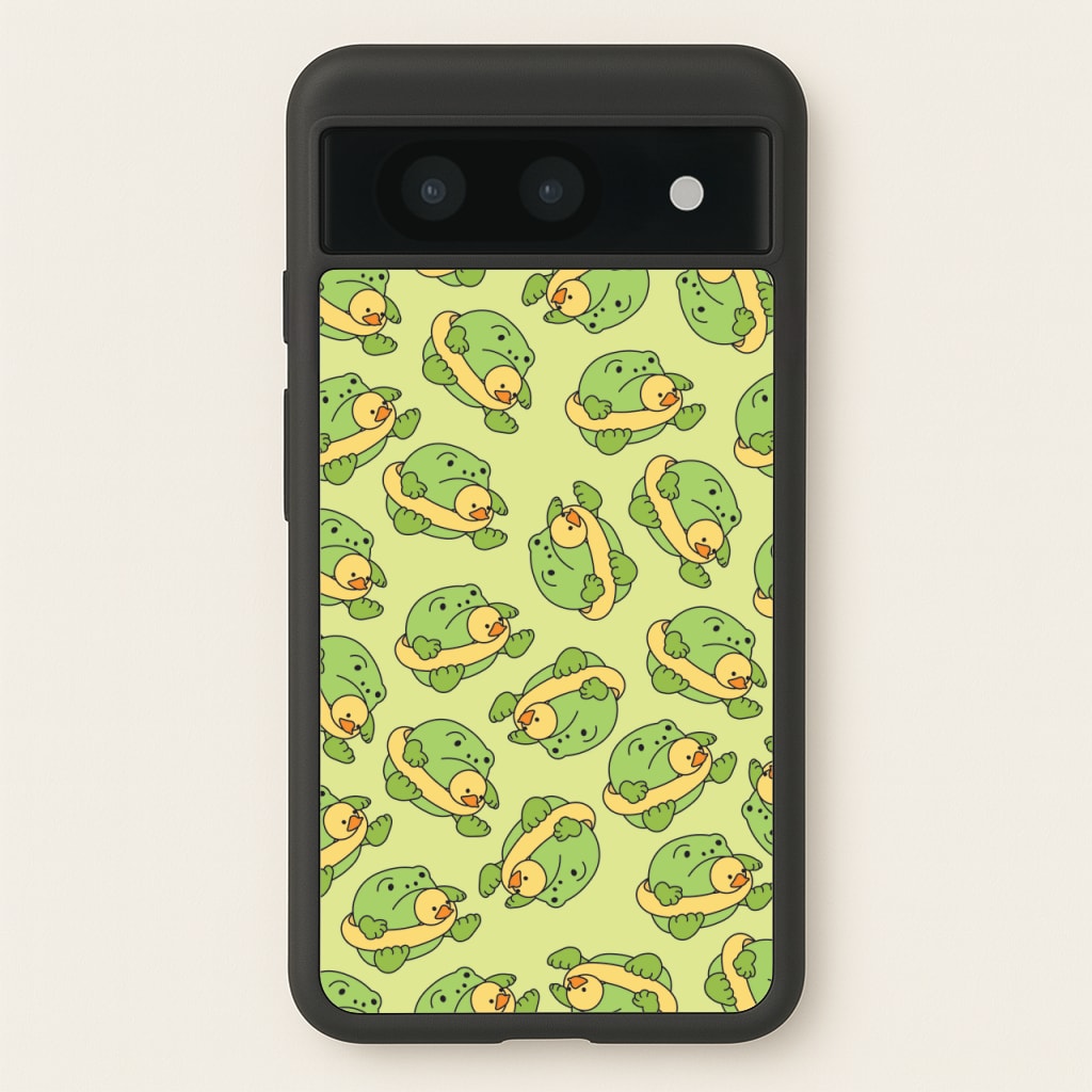 Frog Pattern - Plushy  - Plushy Phone Case for Google Pixel 8a