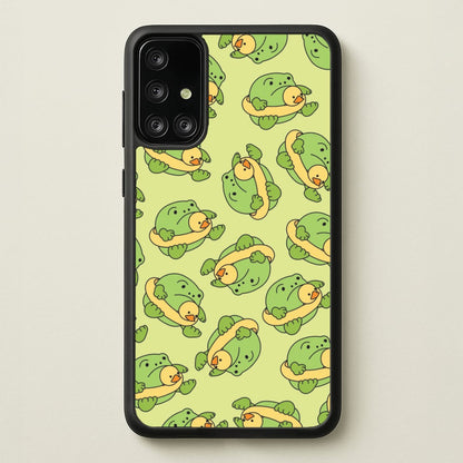 Frog Pattern - Plushy  - Plushy Phone Case for Galaxy A71