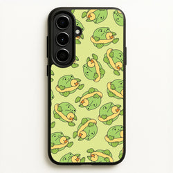 Frog Pattern - Plushy  - Plushy Phone Case for Galaxy A56