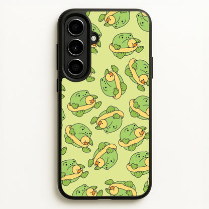 Frog Pattern - Plushy  - Plushy Phone Case for Galaxy A56