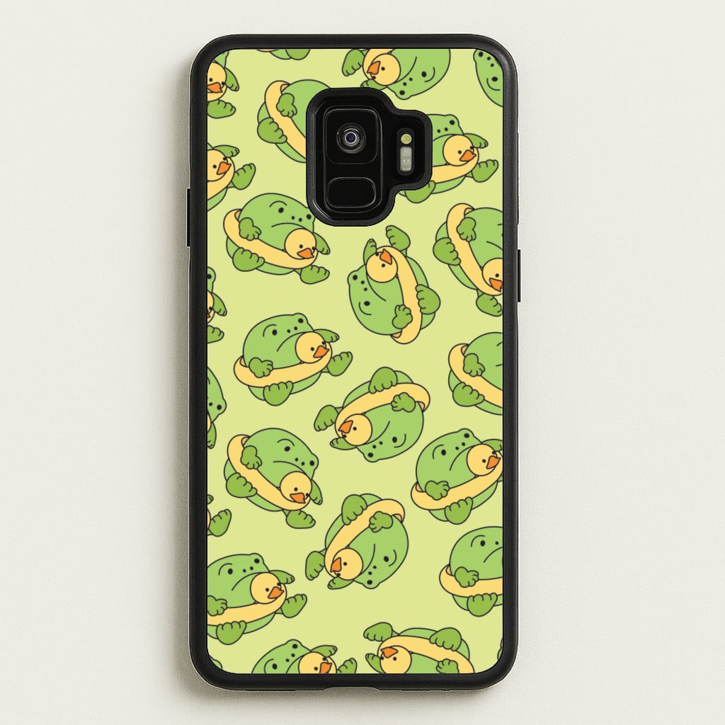 Frog Pattern - Plushy  - Plushy Phone Case for Galaxy S9