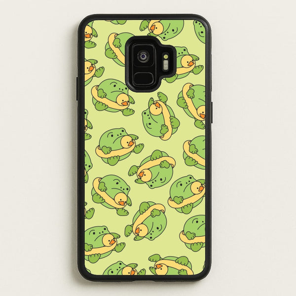 Frog Pattern - Plushy  - Plushy Phone Case for Galaxy S9