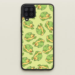 Frog Pattern - Plushy  - Plushy Phone Case for Galaxy A12