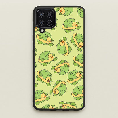 Frog Pattern - Plushy  - Plushy Phone Case for Galaxy A12