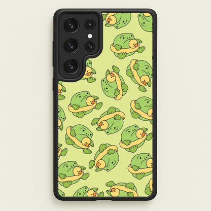 Frog Pattern - Plushy  - Plushy Phone Case for Galaxy S22 Ultra