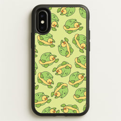 Frog Pattern - Plushy  - Plushy Phone Case for iPhone X / XS