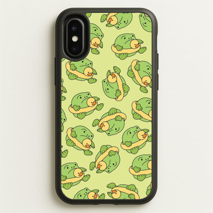 Frog Pattern - Plushy  - Plushy Phone Case for iPhone X / XS