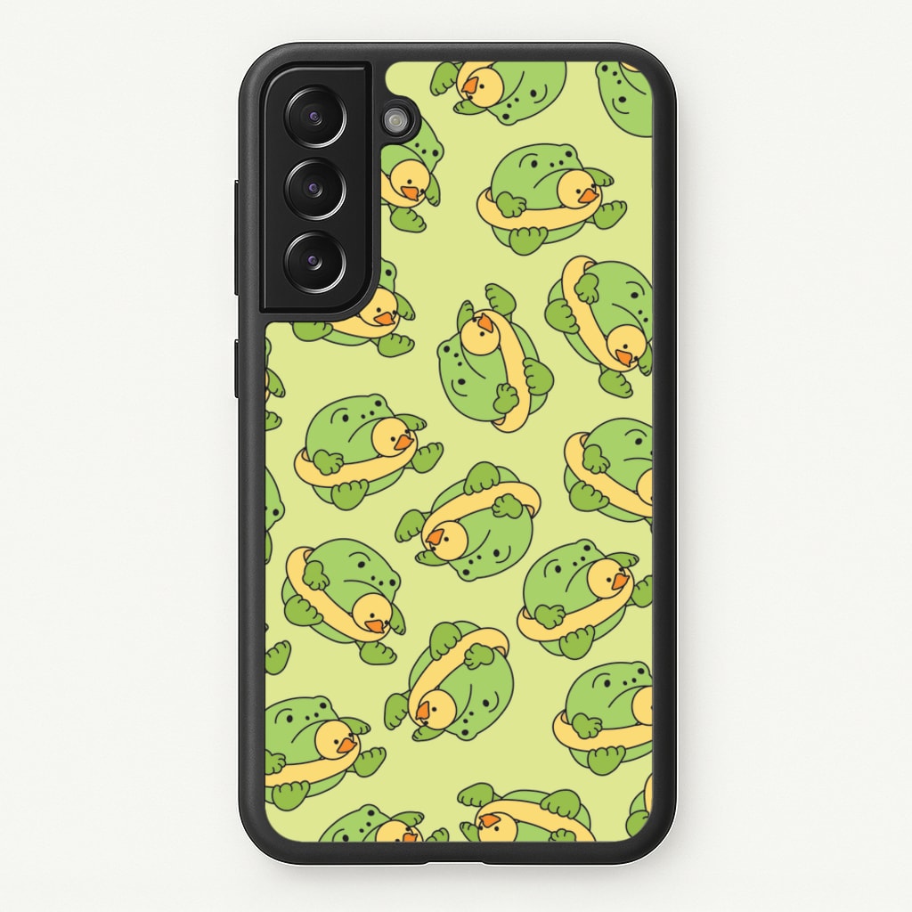 Frog Pattern - Plushy  - Plushy Phone Case for Galaxy S22 Plus
