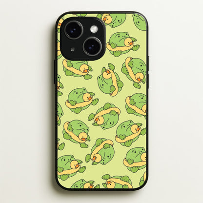 Frog Pattern - Plushy  - Plushy Phone Case for iPhone 14